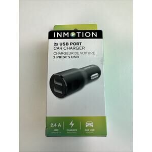Sealed new！InMotion 2 USB Port Car Charger 2.4 AMP 2682402US Car Use